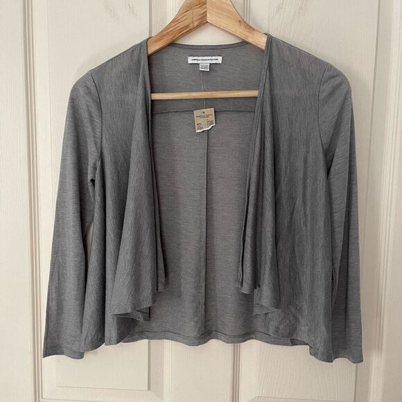 NWT American Eagle Outfitters Cropped Cardigan (Gray) - XXS - Picture 1 of 7